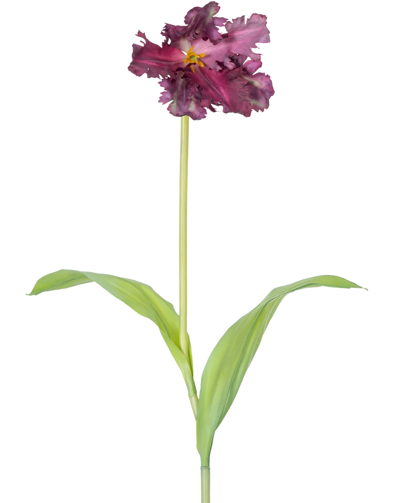 Kunstbloem Franse Parkiet Tulp 76 cm paars