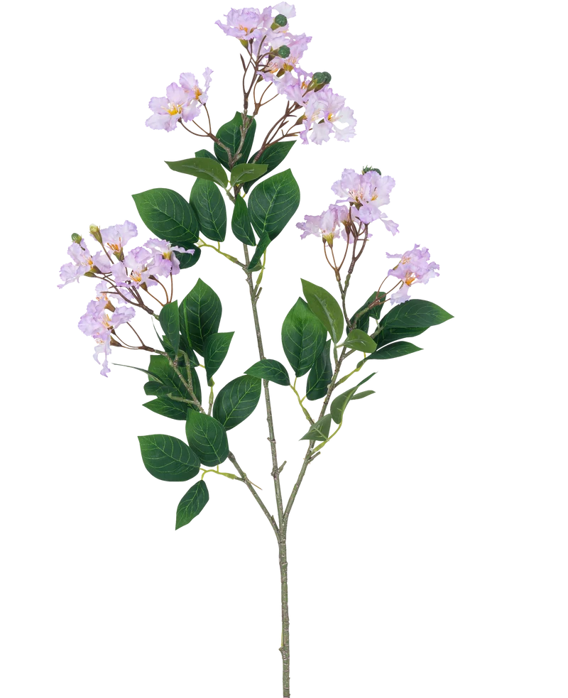 Kunstbloem Lagerstroemia 92 cm paars