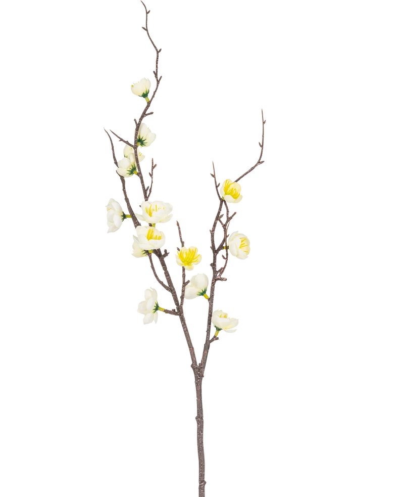 Kunsttak Prunus 78 cm wit