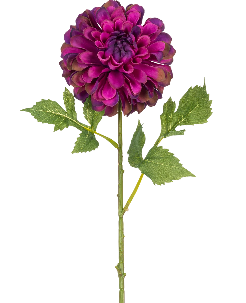 Kunstbloem Dahlia 50 cm paars