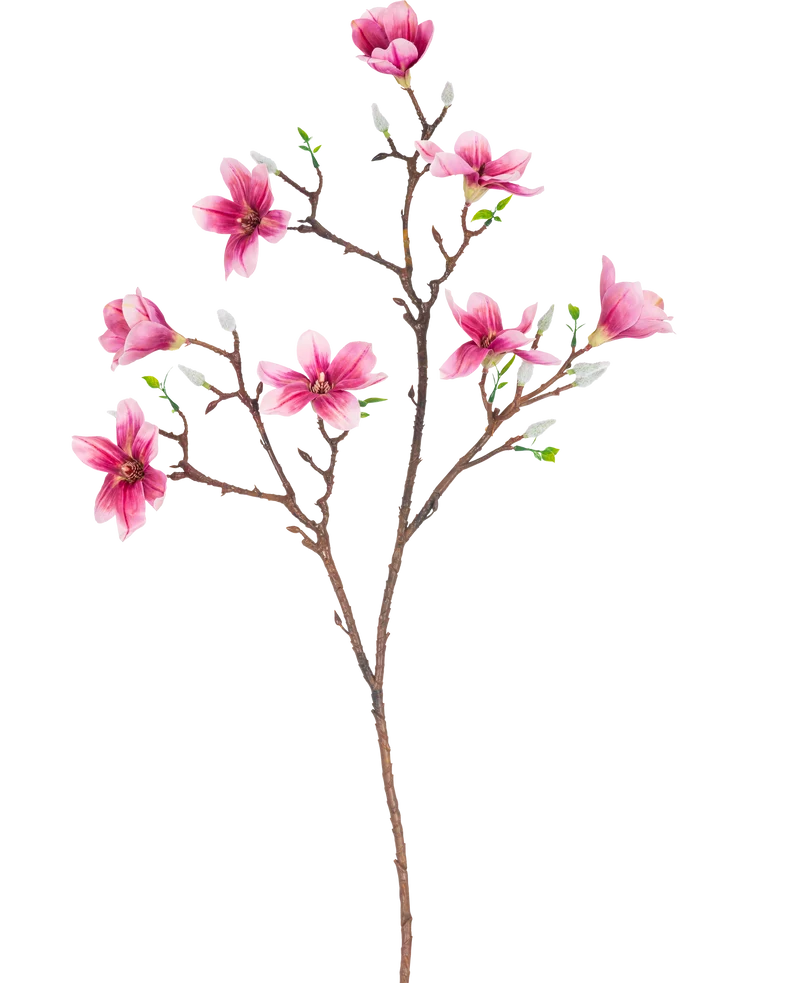 Kunsttak Magnolia kleinbloemig 89 cm roze