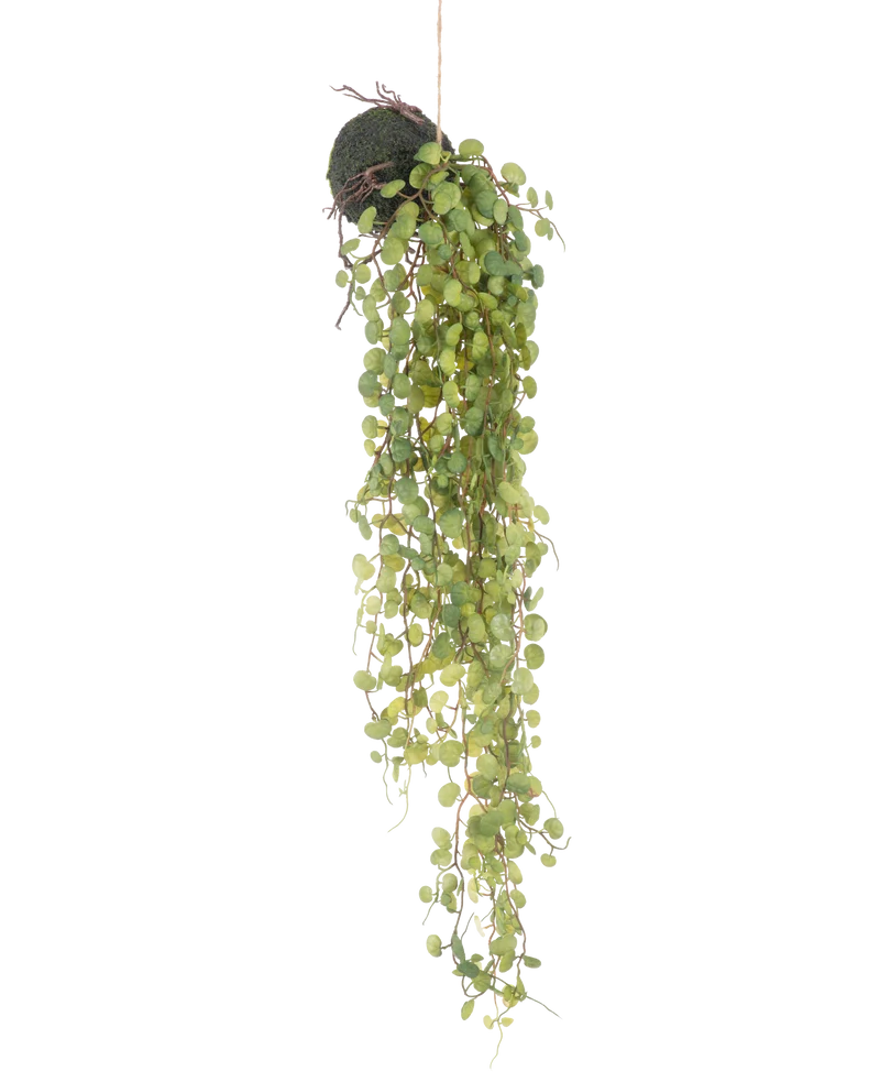 Kunst hangplant Vetplant op bol 78 cm