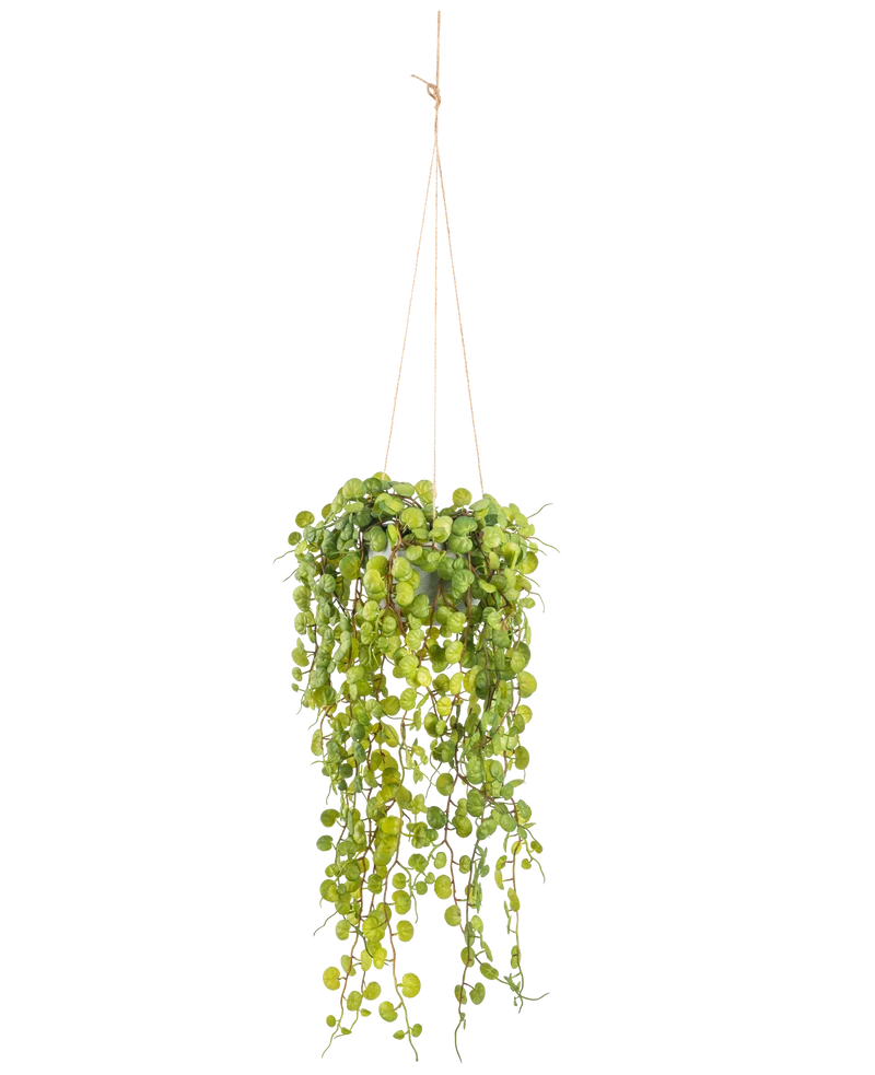 Kunst hangplant Vetplant 53 cm in pot