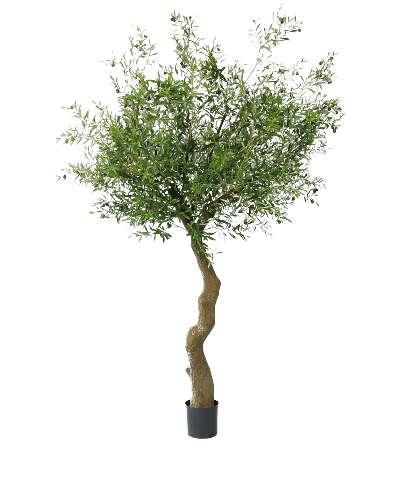 Kunst olijfboom 270 cm met olijven