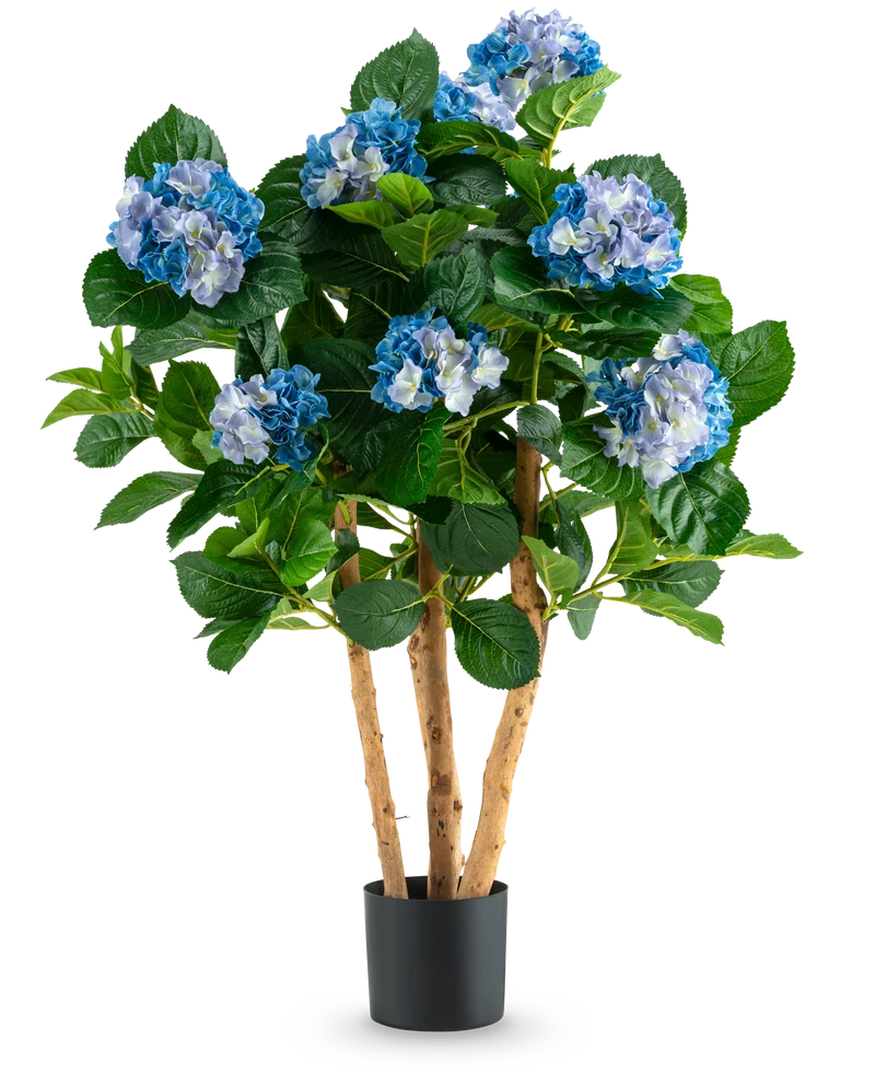 Kunstplant Hortensia UV 85 cm blauw