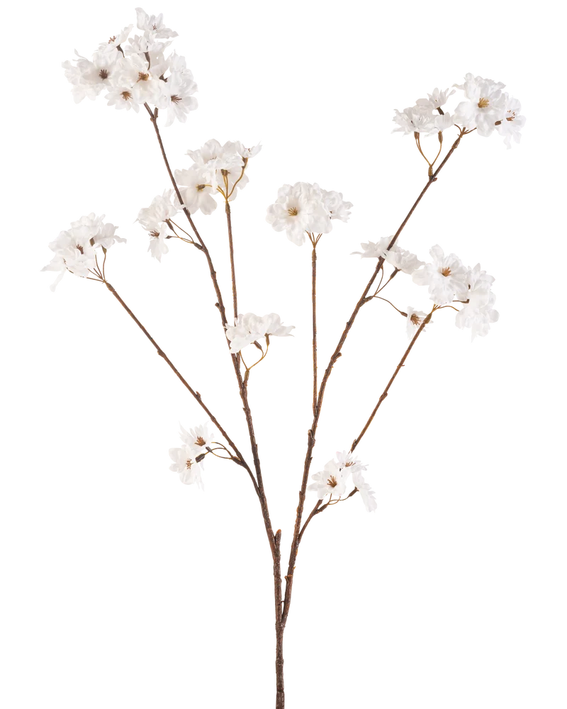 Kunstbloem Kersenbloesem 114 cm crème