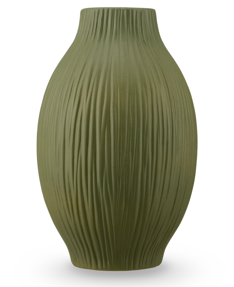 Vaas Silent Leaf 25 cm groen