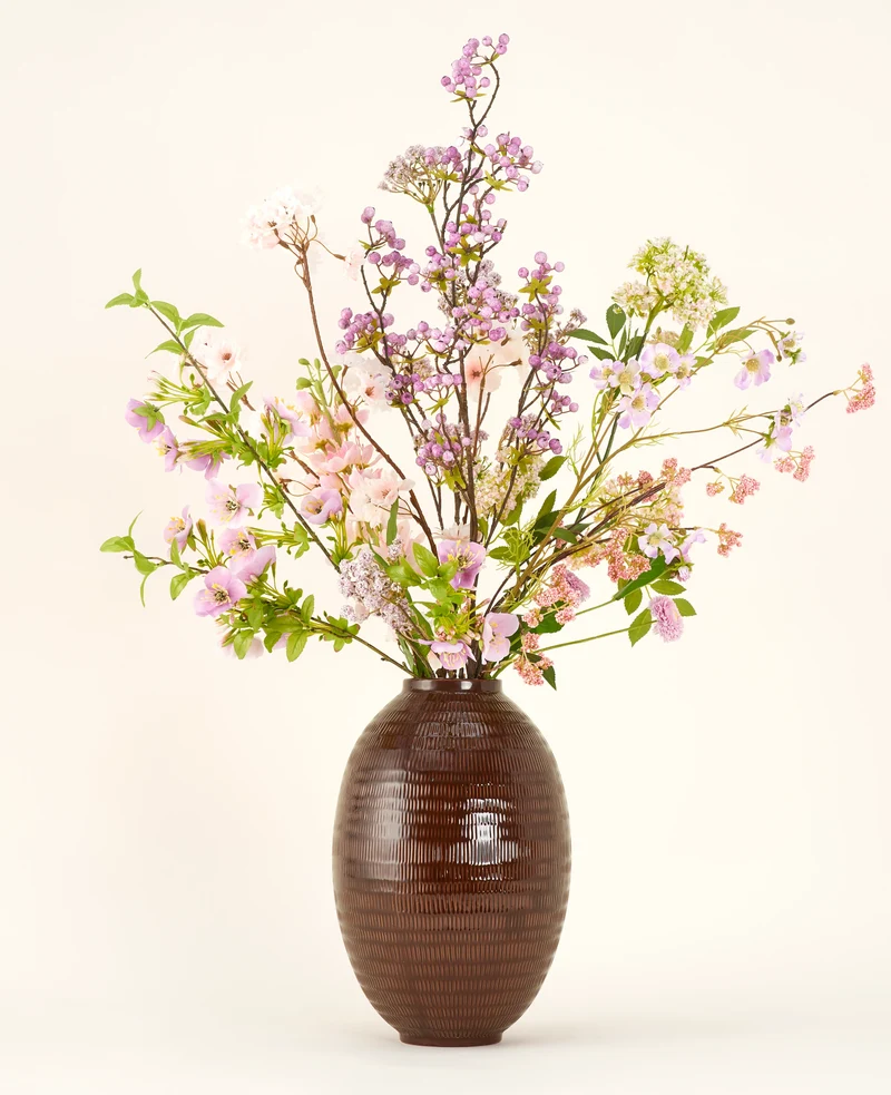Zijden kunstbloemen boeket Lilac