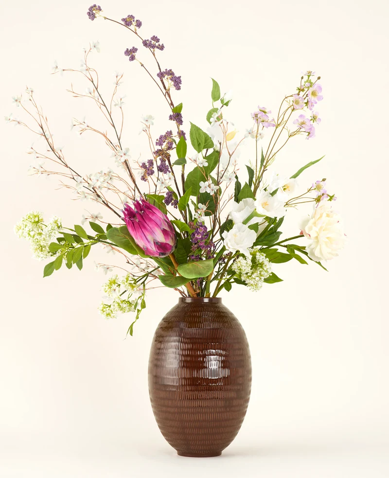 Zijden kunstbloemen boeket Serene Bloomfield