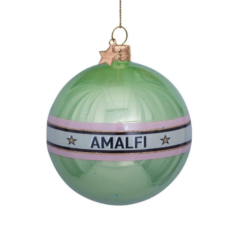 Kerstornament - Vondels Kerstbal Amalfi groen
