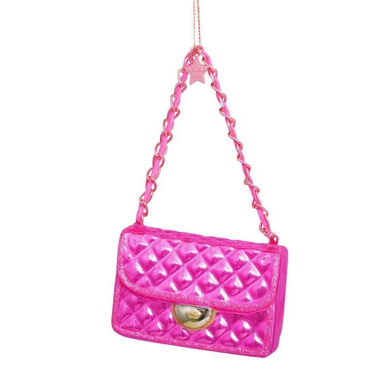 Kerstornament - Vondels Chanel tas pink