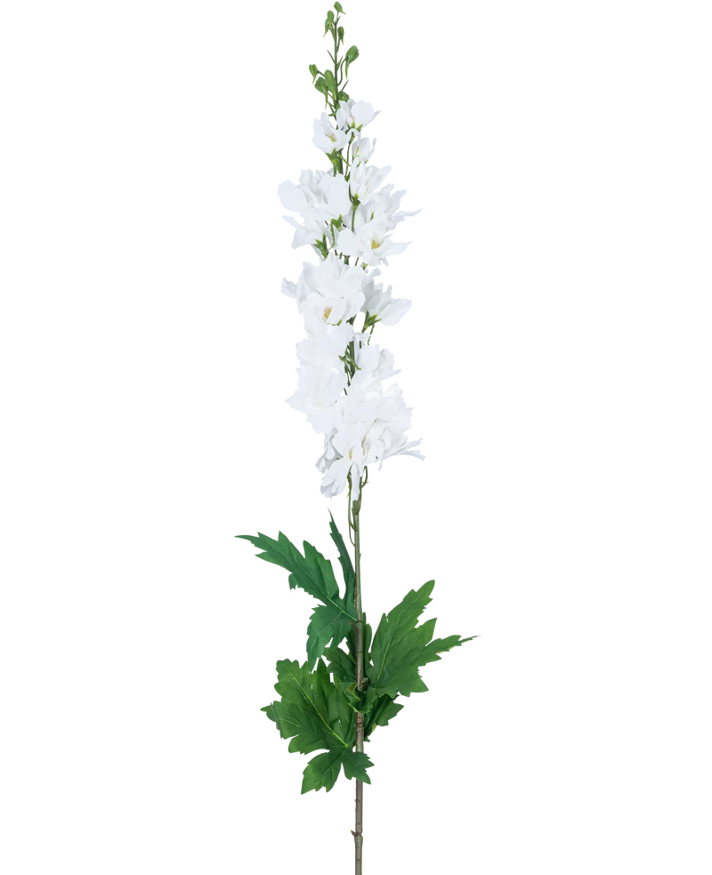Kunstdelphinium Real Touch Wit 90cm