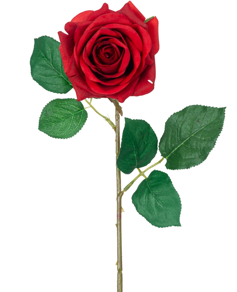 Kunstroos "Emine" Real Touch Rood 43cm