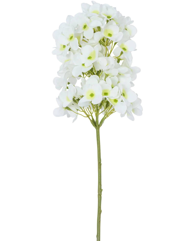 Kunstbloem Sneeuwbal Real Touch Wit 58 cm