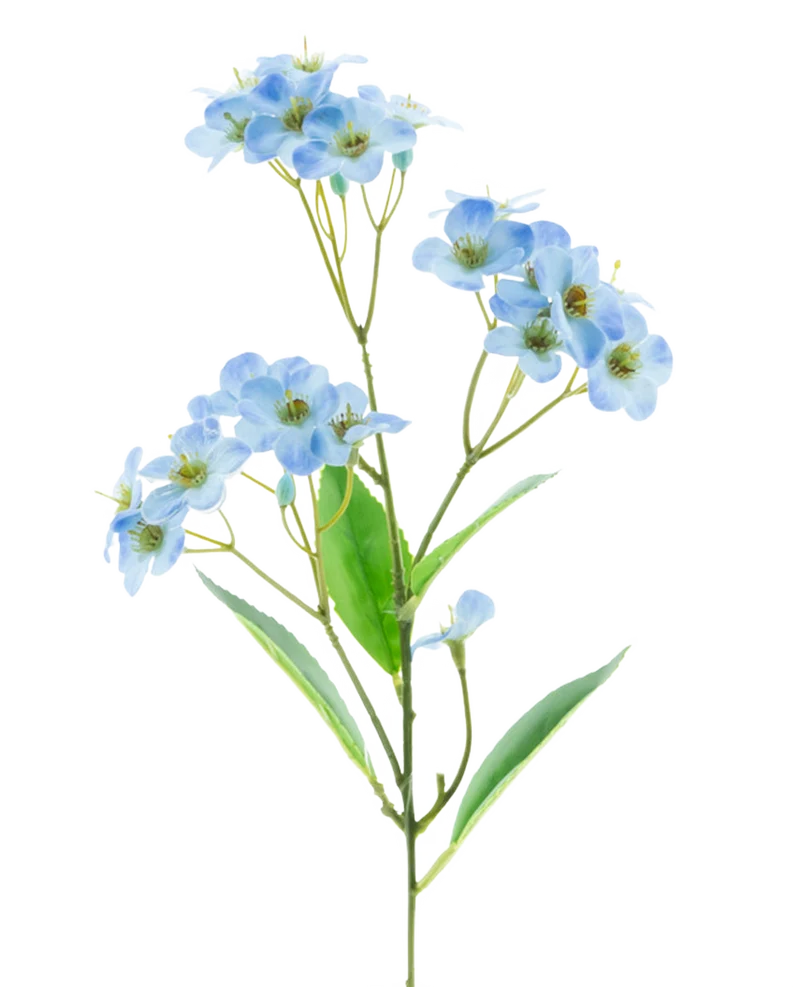 Kunstbloem Orchidee Real Touch Blauw 50 cm