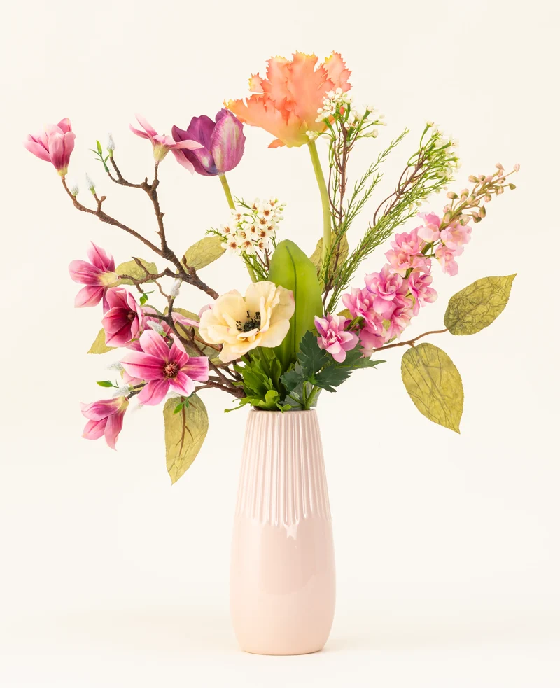 Zijden kunstbloemen boeket Spring Awakening