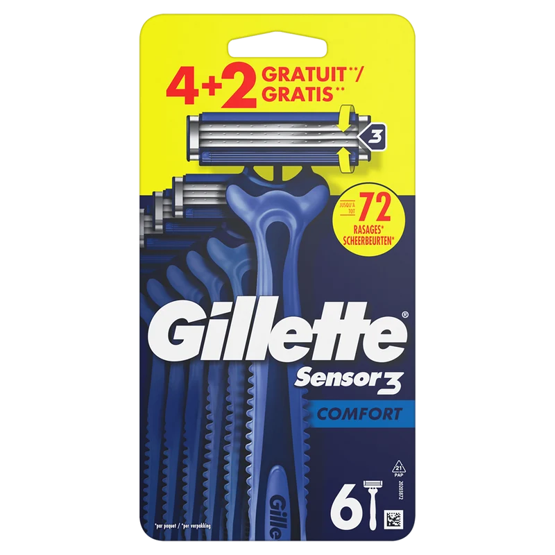 Gillette Wegwerpmesj Sensor3 Comf 4+2