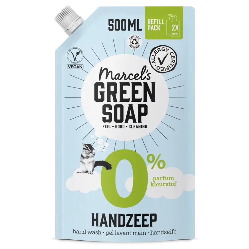 Marcel's Green Soap Handzeep 0% refill