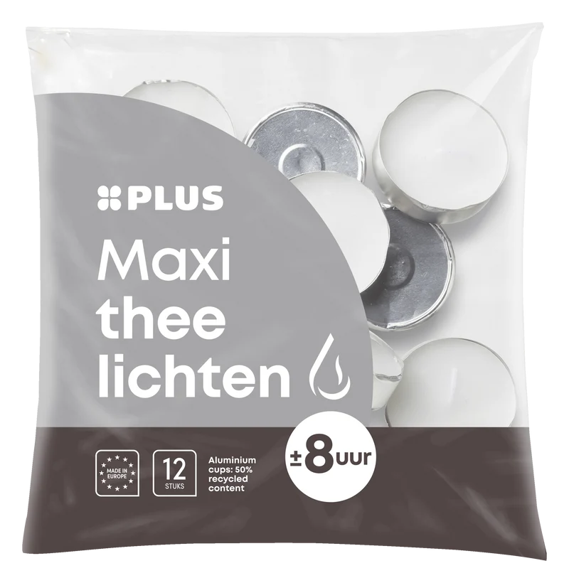 Theelichten maxi 8 uur