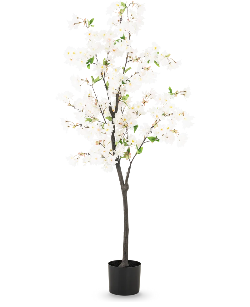 Kunst Kersenbloesem 150 cm wit
