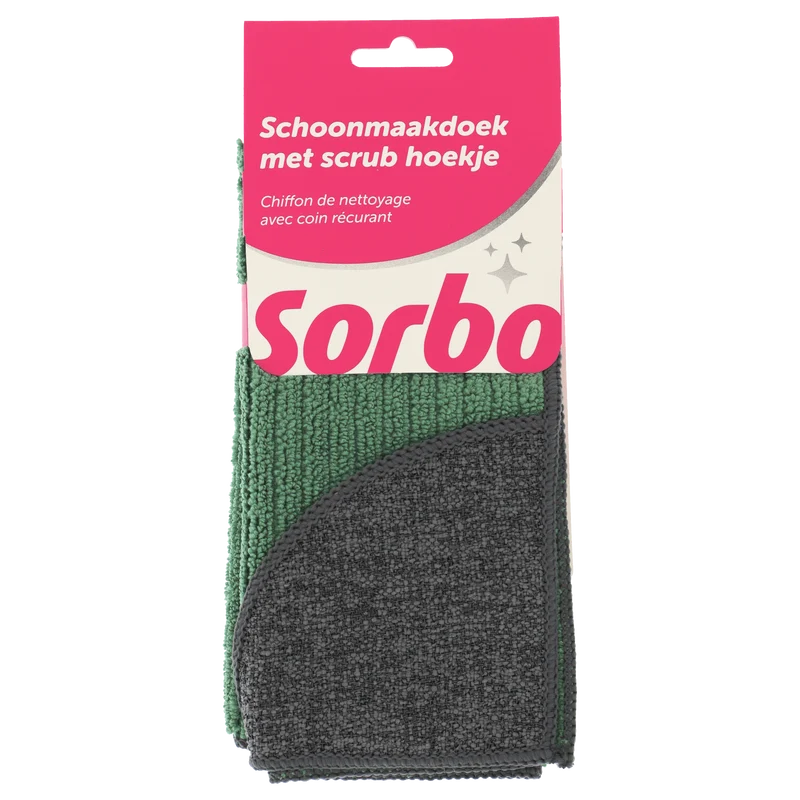 Sorbo Schoonmaakdoek met scrub
