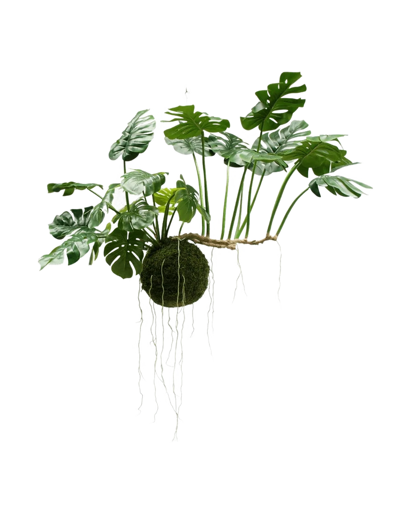 Kunst hangplant Monstera Deluxe 80 cm