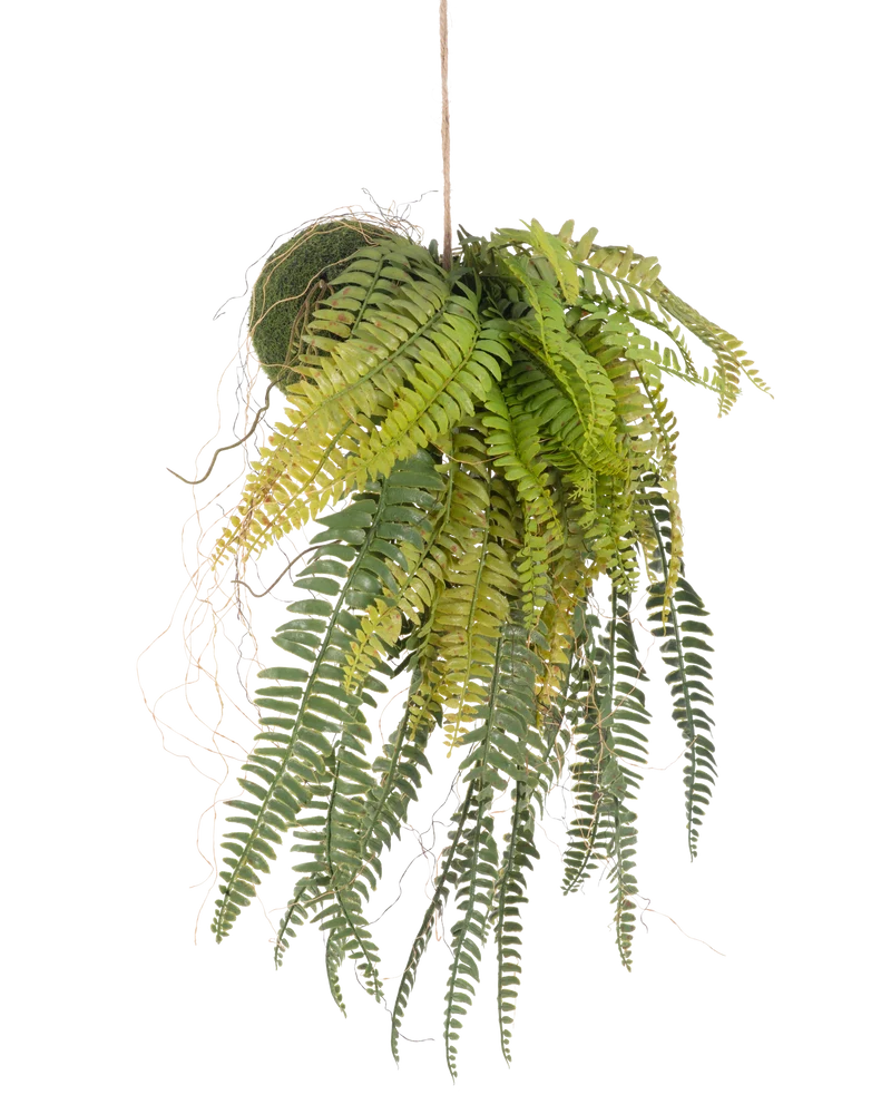 Kunst hangplant Varen op bal 63 cm