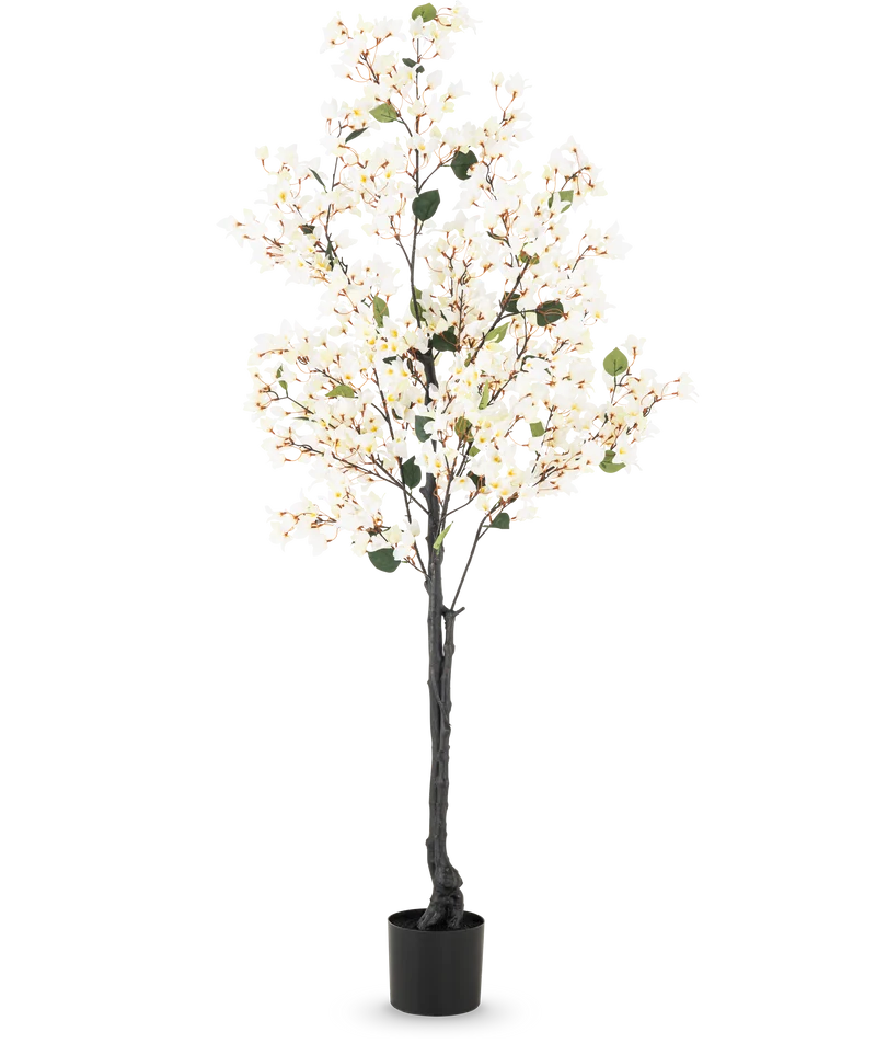 Kunstplant Bougainvillea 180 cm wit
