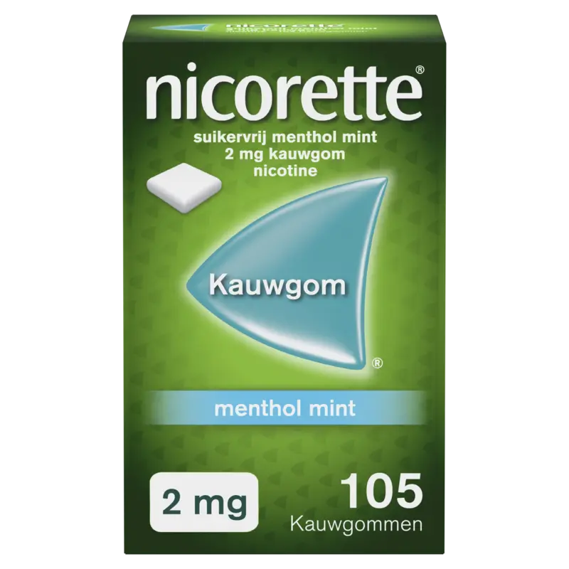 Nicorette Menthol mint 2 mg kauwgom nicotine