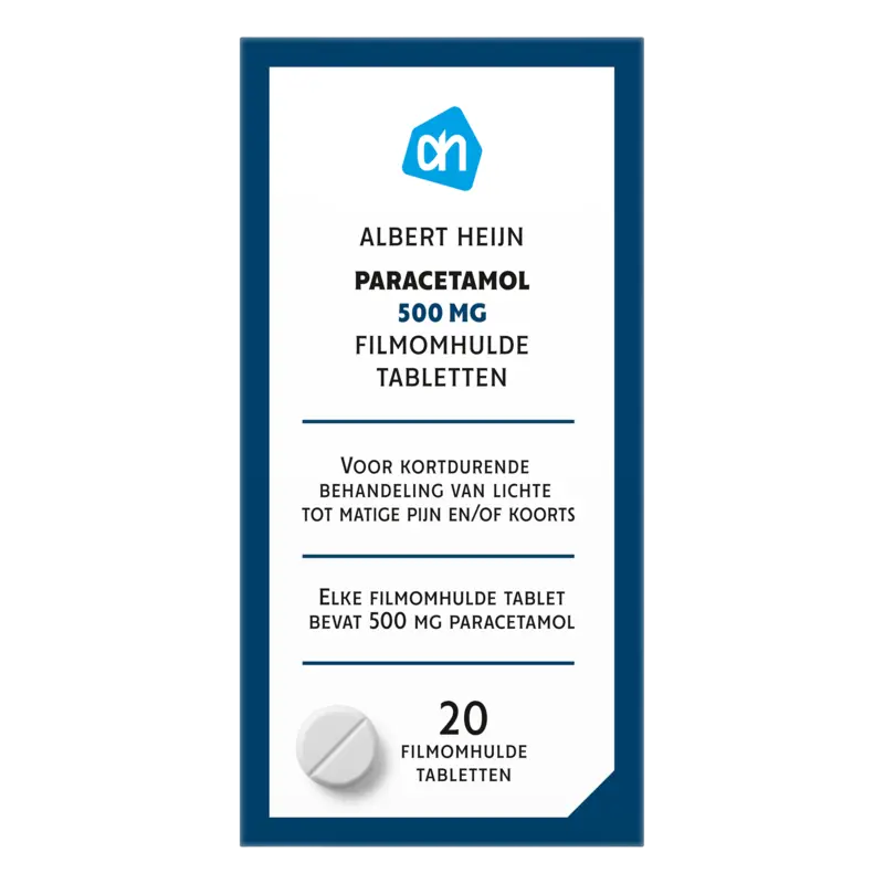 Paracetamol filmomhulde tabletten 500mg