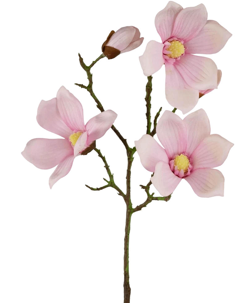 Kunst Magnolia Real Touch Roze 72cm