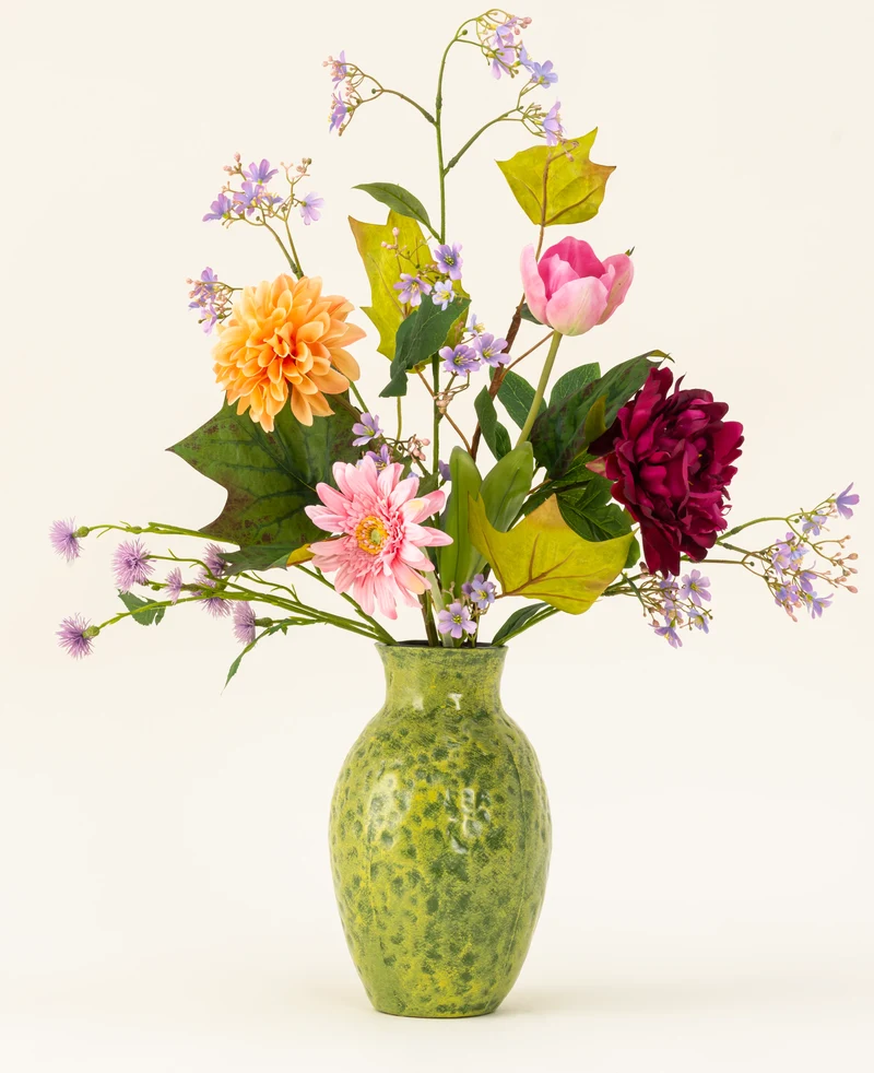 Zijden kunstbloemen boeket Love in Bloom