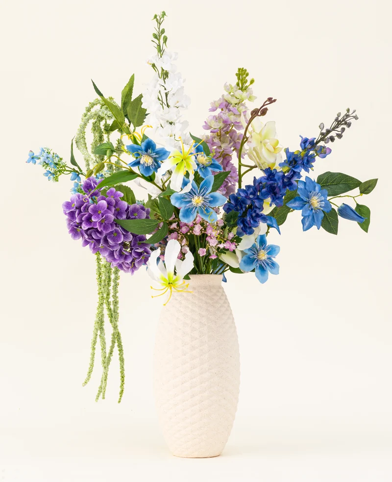 Zijden kunstbloemen boeket Midnight Valley
