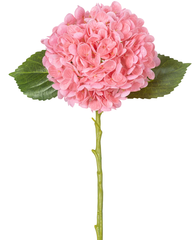Kunstbloem Charlotte hortensia Real Touch Roze 49 cm