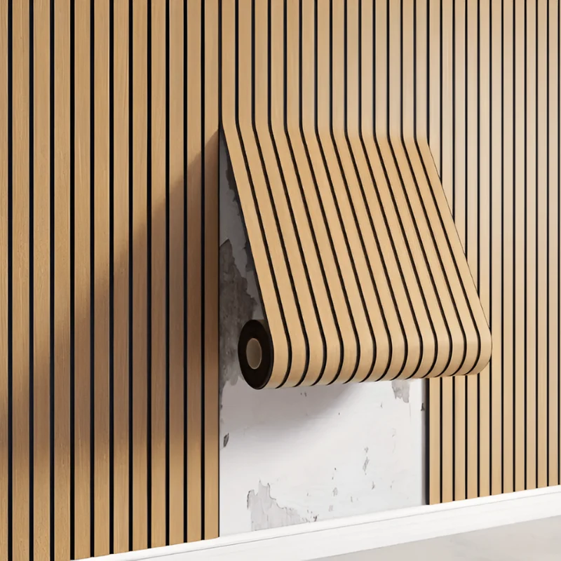 3D Zelfklevende Houten Muurpanelen