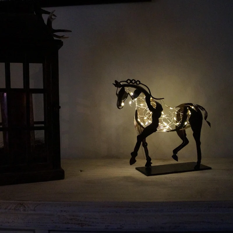 Adonisma Paard Beeld - Elegant Metalen Ornament