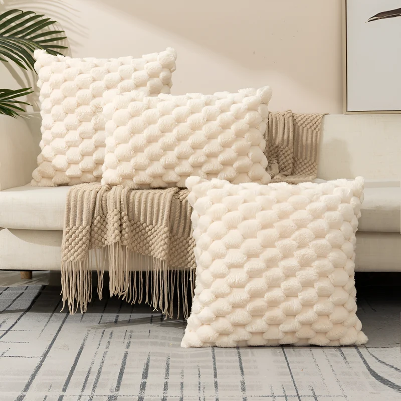 SoftLuxe Zacht Kussen met Fluweelzachte Hoes 50x50 cm