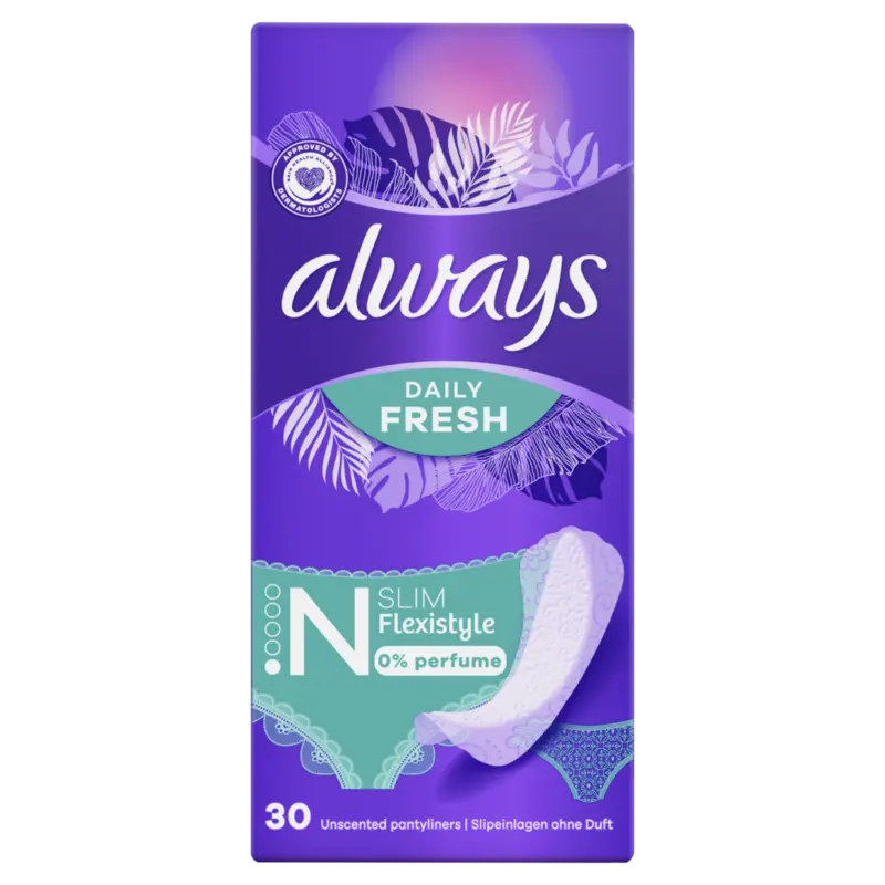 Always Daily fresh slim flexistyle 0% perfume