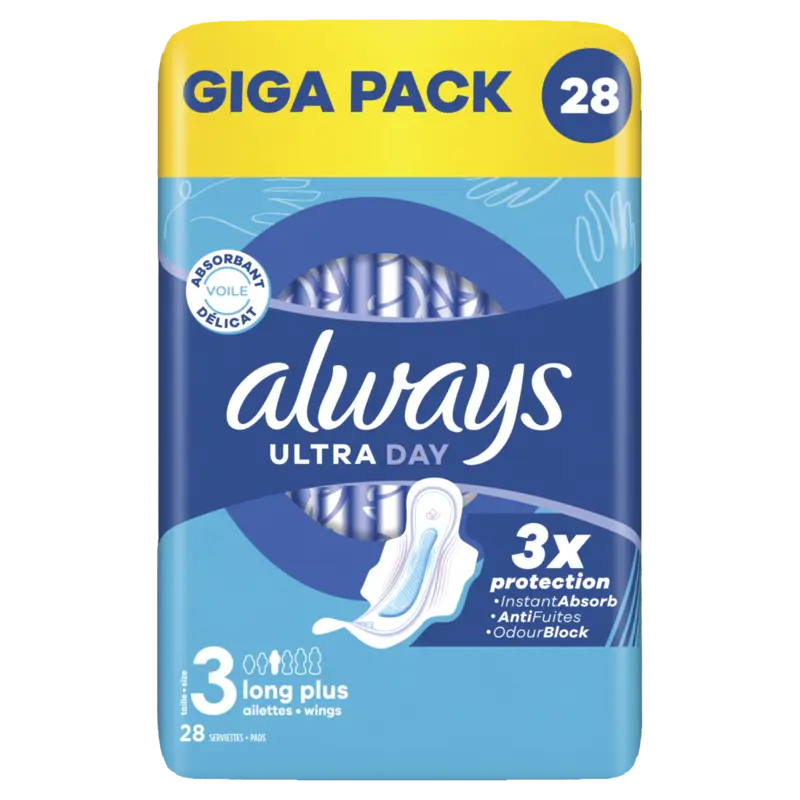 Always Ultra day long plus wings giga pack