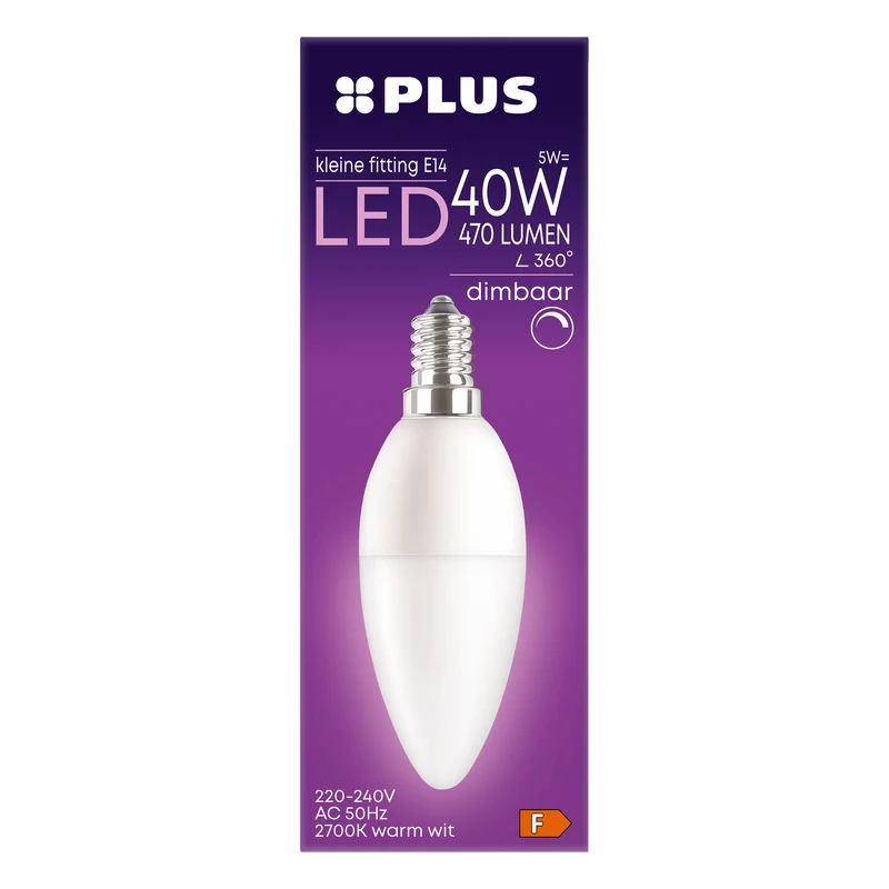 Lamp LED 40W Kaars kleine fit mat dim