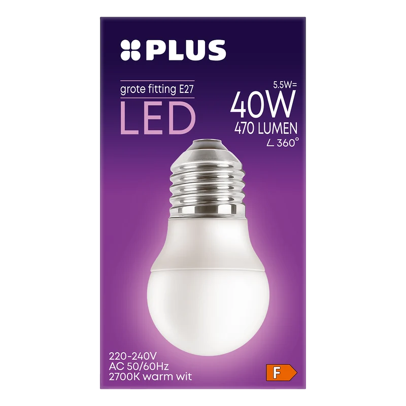 Lamp LED 40W Kogel grote fitting mat