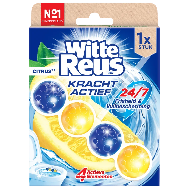 Witte Reus Toiletblok Kracht Actief Citr