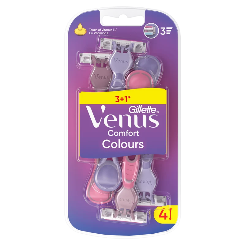 Gillette-Venus Comfort colours 3+1