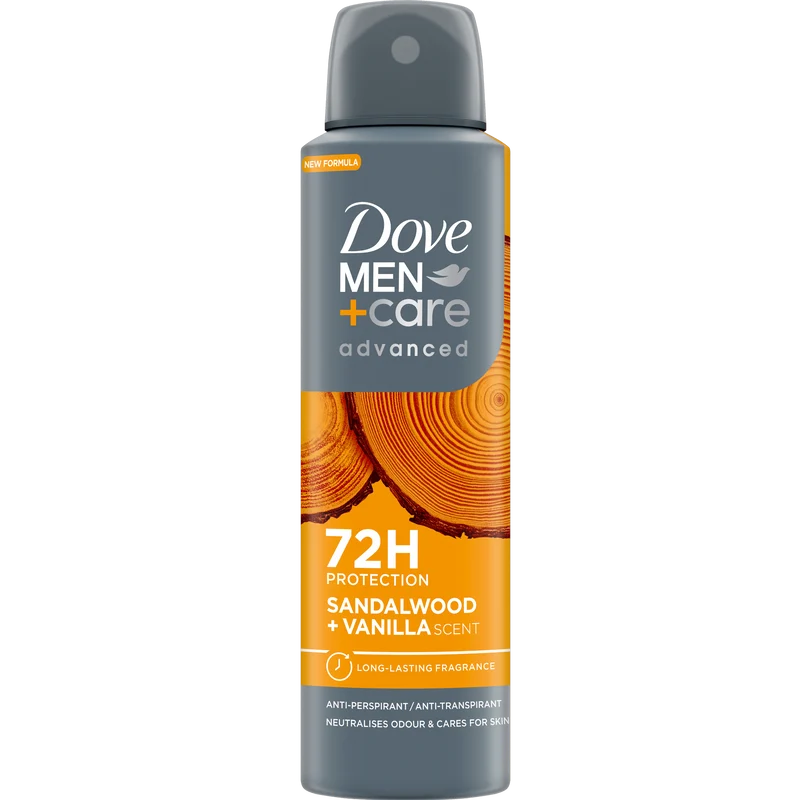 Dove For Men Deodorant Spray Sandalwood Vanilla