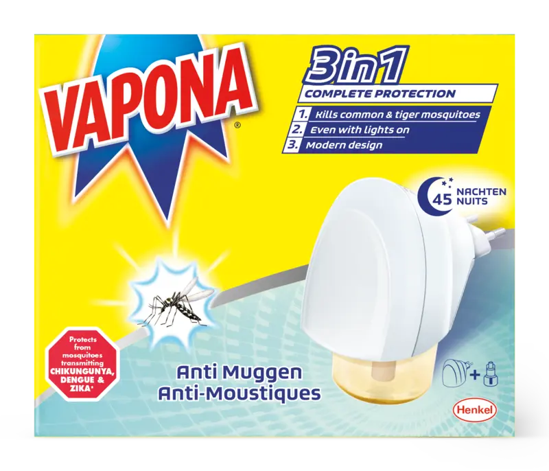 Vapona Anti mug apparaat liquid 45 nachten