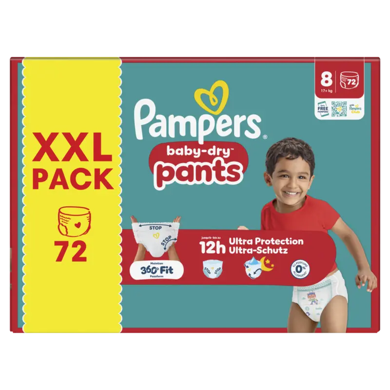 Pampers Baby-dry pants maat 8 XXL pack