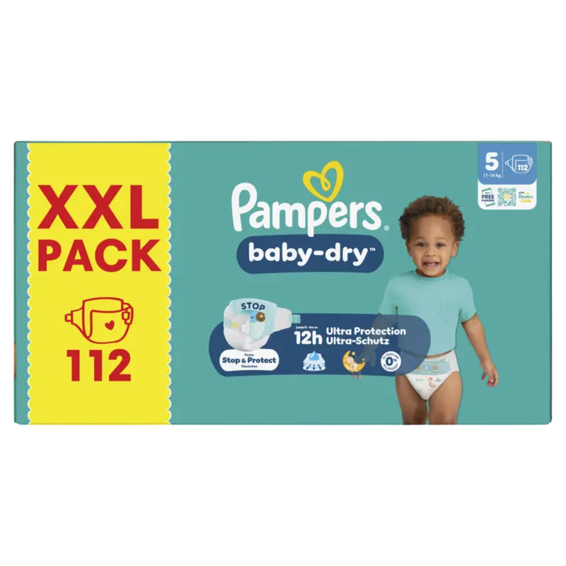 Pampers Baby-dry luiers maat 5 XXL pack