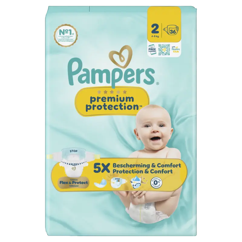 Pampers Premium protection luiers maat 2