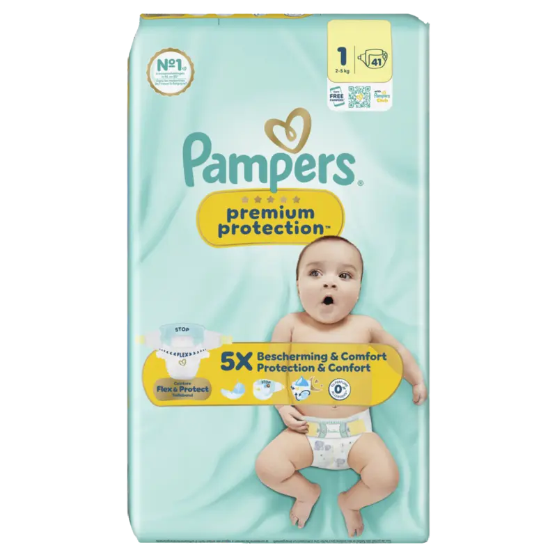 Pampers Premium protection luiers maat 1