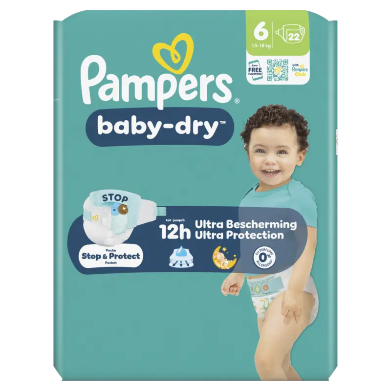 Pampers Baby-dry luiers maat 6
